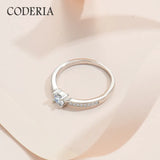 Exquisite Cute Four Claw GRA Certified 0.3 CT Sterling Silver Moissanite Rings High Quality Jewelry Gift