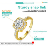 925 Sterling Silver 0.5-3ct VVS1 D Colour Moissanite GRA Certified Diamonds Wedding Engagement Rings, Fine Jewellery