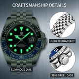 Luxury Brand Sapphire Glass Ceramic Mechanical Automatic Waterproof Watches