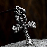 New Fashion Exorcist Pendant Skull Cross Pendant With  Stainless Steel Chain Norse Fashion Viking Jewellery - The Jewellery Supermarket