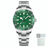 Top Brand New Men's Mechanical Watch NH35 Automatic Men's Sapphire Glass Ceramic Bezel Stainless Steel 10BAR Watch