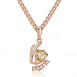 14K Gold Filled Brown and white AAA Zircon Crystals  Fashion Pendant and Necklace