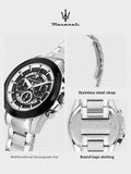 Original Maserati Men's Watch Fashion Leisure Explorer Series Steel Strap Large Dial European and American watches