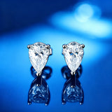 Luxury 0.5-2 Carats Marquise Heart Pear Princess Cut Moissanite Diamonds Stud Earrings
