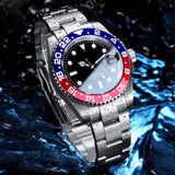 200m Waterproof Automatic Diver Watches Mechanical Movement Luminous Jubilee Strap