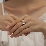 Silver Infinity Trend Jewellery Certified Total 1.5ct Full Moissanite Diamonds Engagement Wedding Rings for Women