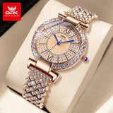 New Arrival Simple Elegant Luminous Zircon Diamonds Inlaid Quartz Watches for Women - Ideal Gifts