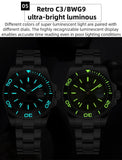 Super Stainless Steel Men 2115 Quartz Watches - Luxury 100m Waterproof Ceramic Bezel  Writwatches for Men