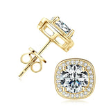 Terrific 6.5mm D Color VVS1 4 Claws Moissanite Diamonds Unisex Stud Earrings