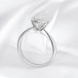 1-5CT  VVS1 D Colour Moissanite Diamond Solitaire Engagement Wedding Silver Rings