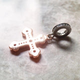 New Arrival Victorian Iconic Cross Charm Fine Jewellery  - Vintage Christian Rose Gold Gift in 925 Sterling Silver - The Jewellery Supermarket