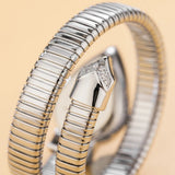 Luxury Brand Selection Snake Shape CZ Diamonds Iced Out Analog Quartz Watches