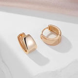 Outstanding Polished 14K Rolled Rose Gold Hoop Earrings For Women - Classic Versatile Daily Wear Fine Jewellery