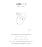 Fashion Irregular Line Design AAAA Lab Created Diamond 925 Sterling Silver Ring