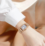 Luxury Design Rectangular Quartz Ladies Watches Creative Waterproof Wristwatches for Women - Ideal Gifts