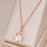 14K Gold Filled Luxury Pendant Unique Geometric Hollow Pearl Elegant Necklace for Women