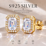Selection of 0.5~2.0ct 925 Silver Moissanite Earrings Certificated Fine Jewellery