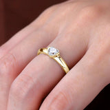 GRA Certified Heart Cut Moissanite Diamond Engagement Rings for Women S925 Sterling Silver Wedding Fine Jewellery