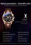 Original Luxury Brand Men's Leather Strap Quartz Watch High Quality Business Wristwatch Trendy Men's Watch