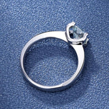 GRA Certified 0.5-3CT  D Color Moissanite Diamonds Women Wedding Engagement Rings, Sterling Silver Fine Jewellery
