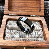 High Quality Beveled Edges Flat Polished 6/8MM Men Women Tungsten Carbide Rings