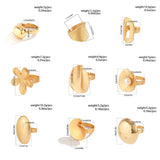 Trendy Geometric Light Silver, Gold Colour Irregular Big Cuff Rings for Women - Ideal Ladies Fashion Jewellery - The Jewellery Supermarket