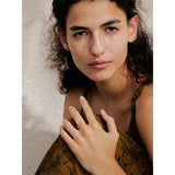 18K Gold Plated Stainless Steel AAA Zirconia Diamond  Delicate Ring Exquisite Fashion Jewellery