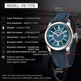 Top Luxury NH35A Watches Sports Sapphire Mirror Leather Mechanical Automatic Watches For Men - The Jewellery Supermarket