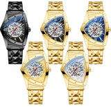 Leisure Hollow Triangle Design Fashion Automatic Movement Mechanical Mens Wristwatches. Luxury WatchesMen Gifts