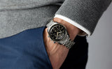 Luxury Chronograph AR Sapphire Mirror Ceramic Bezel New Moon Men's Quartz Watches