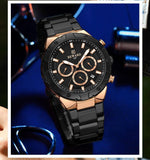 Top Brand Quartz Waterproof Luminous Date Stainless Steel Luxury Casual Wrist Watches for Men - The Jewellery Supermarket