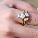 Luxury Collection S925 Silver Yellow Gold Plated Moissanite Diamonds Rings for Women - Wedding Engagement Jewellery