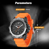 Top Brand Military Style Waterproof 50M Men's Sport Wristwatches Solar Power Luminous Enviromentally Friendly Watch