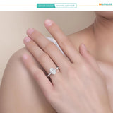 1-3Ct VVS1 Oval Cut Moissanite Diamond Rings For Women Sterling Silver Wedding Engagement  Jewellery GRA Certificate