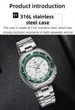 New 200M Waterproof Quartz Watch Sapphire Crystal BGW9 Luminous Ceramic Bezel Stainless Steel Diving Watch