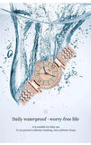 New Arrival Simple Elegant Luminous Zircon Diamonds Inlaid Quartz Watches for Women - Ideal Gifts