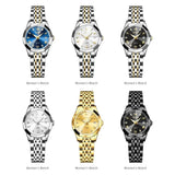 Elegant Style Rhombus Mirror 9931 Stainless Steel Strap Original Quartz Waterproof Ladies Wristwatches