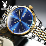 Original Luxury Brand Automatic Mechanical Watches for Men Classic Stainless Steel Date Week Waterproof Wristwatches