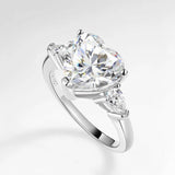 Super 3 Stones with GRA Certification Moissanite Diamond Rings 925 Silver Unique Fashion Proposal Fine Jewellery