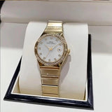 Elegant Luxury Designer Cz Diamonds Gold Fashion New Quartz Wrist Waterproof Ladies Wristwatch