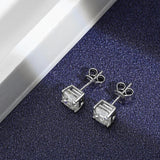 Luxury 1CT D Colour VVS1 Moissanite Diamonds Screw Earrings For Women and Men - S925 Sterling Silver Fine Jewellery - The Jewellery Supermarket