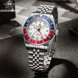 Luxury GMT Men's Diving Watch 200m Waterproof Bubble Mirror Glass Quartz Watch