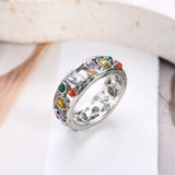 New Arrival Colourful Magnetic Therapy Crystal Quartz Ionix Rings - Therapy Quartz Crystal Rings - The Jewellery Supermarket