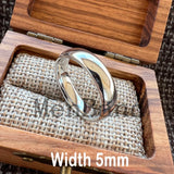 Dome High Polish Finish 2-10MM  White Tungsten Wedding Couple Rings Comfort Fit