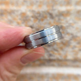 New Arrival Charm Jewellery Groove Band 8mm Tungsten Carbide Wedding Rings for Men Size 8-13 - The Jewellery Supermarket