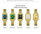 Elegant Women's Watch - Top Fashion Business Waterproof Stainless Steel Zircon Diamonds Luxury Quartz Watches
