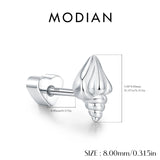 Multi -Styles 925 Silver Geometric Moissanite Heart Screw Stud Helix Earrings