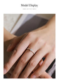 Simple Dazzling  AAAA Lab Created Diamond925  Sterling Silver Ring Fine Jewellery