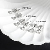 Amazing GRA Certified 0.1-3CT D Colour Moissanite Diamonds Stud Earrings For Women/Men - Fine S925 Silver Jewellery - The Jewellery Supermarket