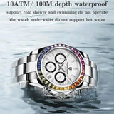 New Luxury Brand Automatic Date Chronograph Japan VK63 Sapphire Quartz Watches For Men - The Jewellery Supermarket